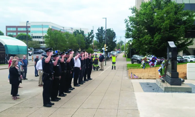 Picture This: Wreaths placed at Parkersburg's expanded 9/11 memorial